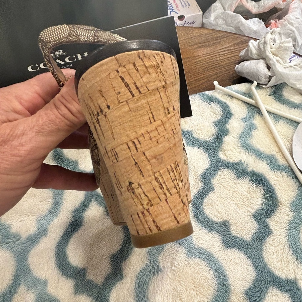 Coach Chestnut Slingback Heels - Picture 11 of 12